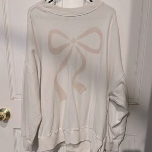 Cream Bow Sweater